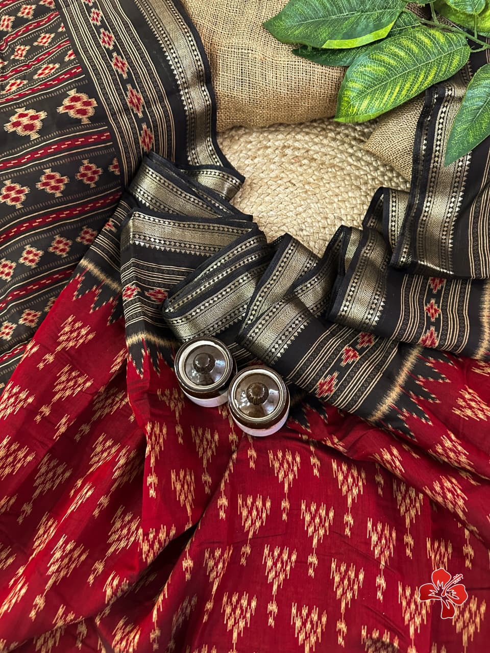 Soft ikkat printed mix cotton sarees