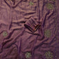 Soft two tone tissue silk with sequins and gotta patti work
