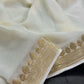 Viscous georgette saree with jacquard blouse