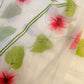 Pure mul cotton handpainted saree - Morning Glory