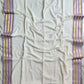 Pure authentic mul cotton saree with lavender border