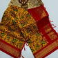 Premium silk cotton saree with kalamkari prints