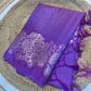 Semi katan sarees with zari checks