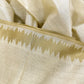 Semi tussar silk with zari border - ecg