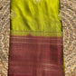Soft and flowy crepe silk saree with Banarasi weavings