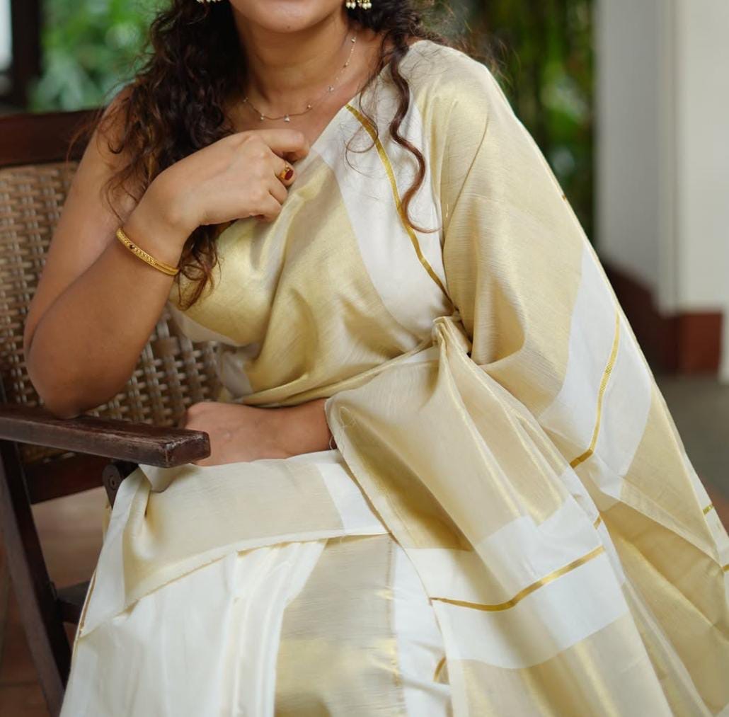 Premium kerala saree with unique design