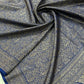 Pure khaddi handloom crepe chiffon antique brocade saree