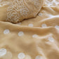 Soft georgette crepe saree with polka embroidery