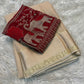 Beautiful viscous georgette checks saree in beige and red elephant blouse