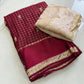 Beautiful viscose georgette saree with sequins butti