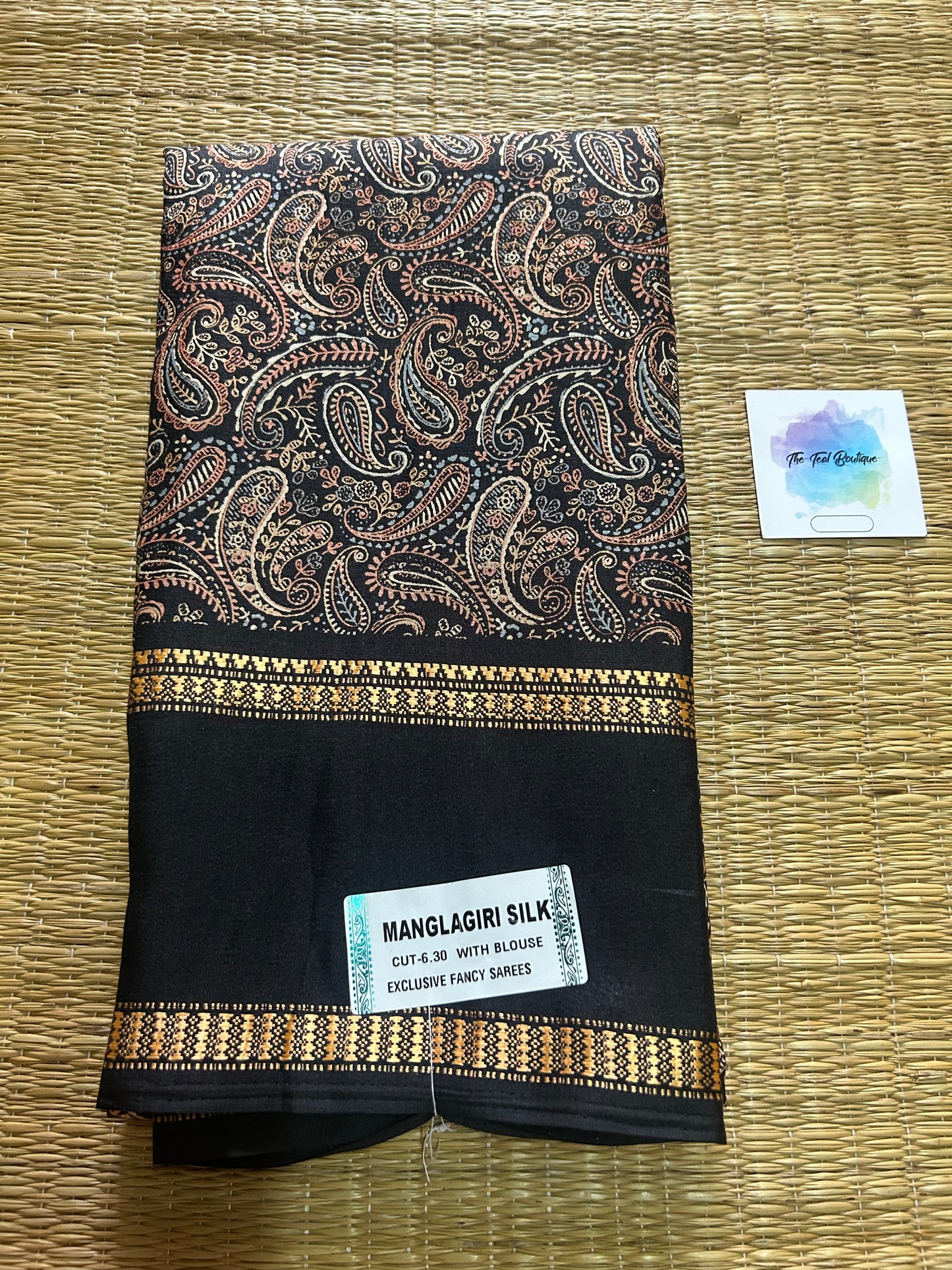 Fancy Mangalagiri saree with mango prints