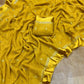 Viscous georgette with sequins buttas