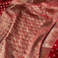 Pure khaddi Georgette With Banarasi Zari Weaving
