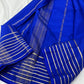 Soft semi Mysore crepe silk sarees with zari stripe border