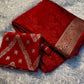 Soft viscous chinon silk with self weaving
