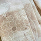 Banarasi organza saree with appliqué work