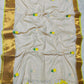 Pure and authentic mul cotton saree with beautiful embroidery and big zari border