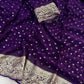 Soft semi georgette viscous saree