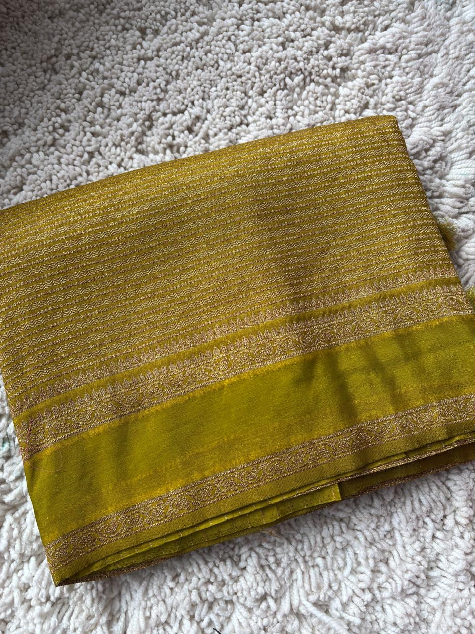 Beautiful khaddi georgette saree with intricate weavings!