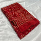 Crepe silk saree with bandhini prints