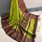 Semi Banarasi katan silk saree with fine weavings