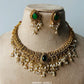 Emerald Cascade Pearl Choker Set