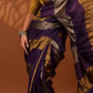 Linen sarees with gold silver zari stripes all over!