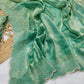 Premium space silk saree with cutdana work