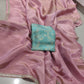 Pure tissue silk saree with handwork cutdana border and Banarasi weaving blouse