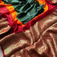 Beautiful mix cotton tie dye saree with multi colors