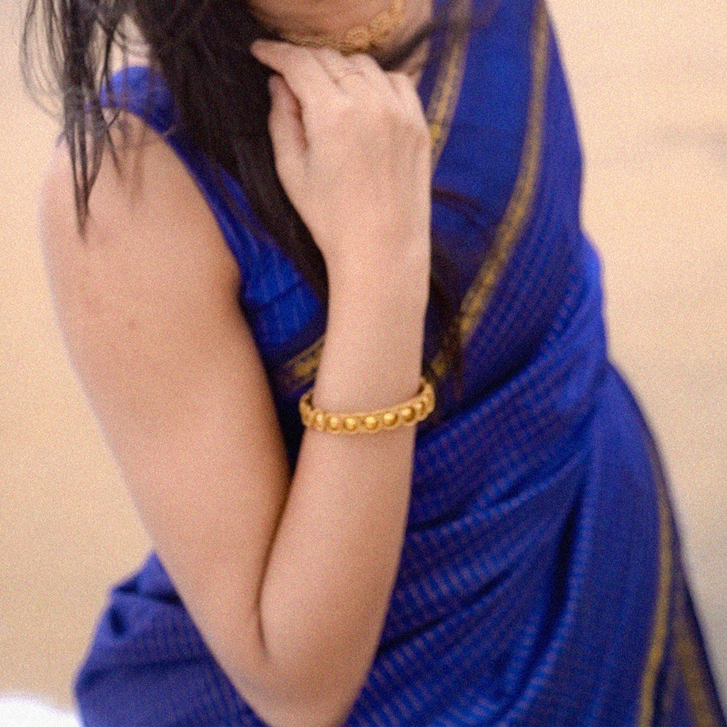 Arani silk cotton saree with checks