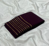 Soft semi Mysore crepe silk sarees with zari stripe border