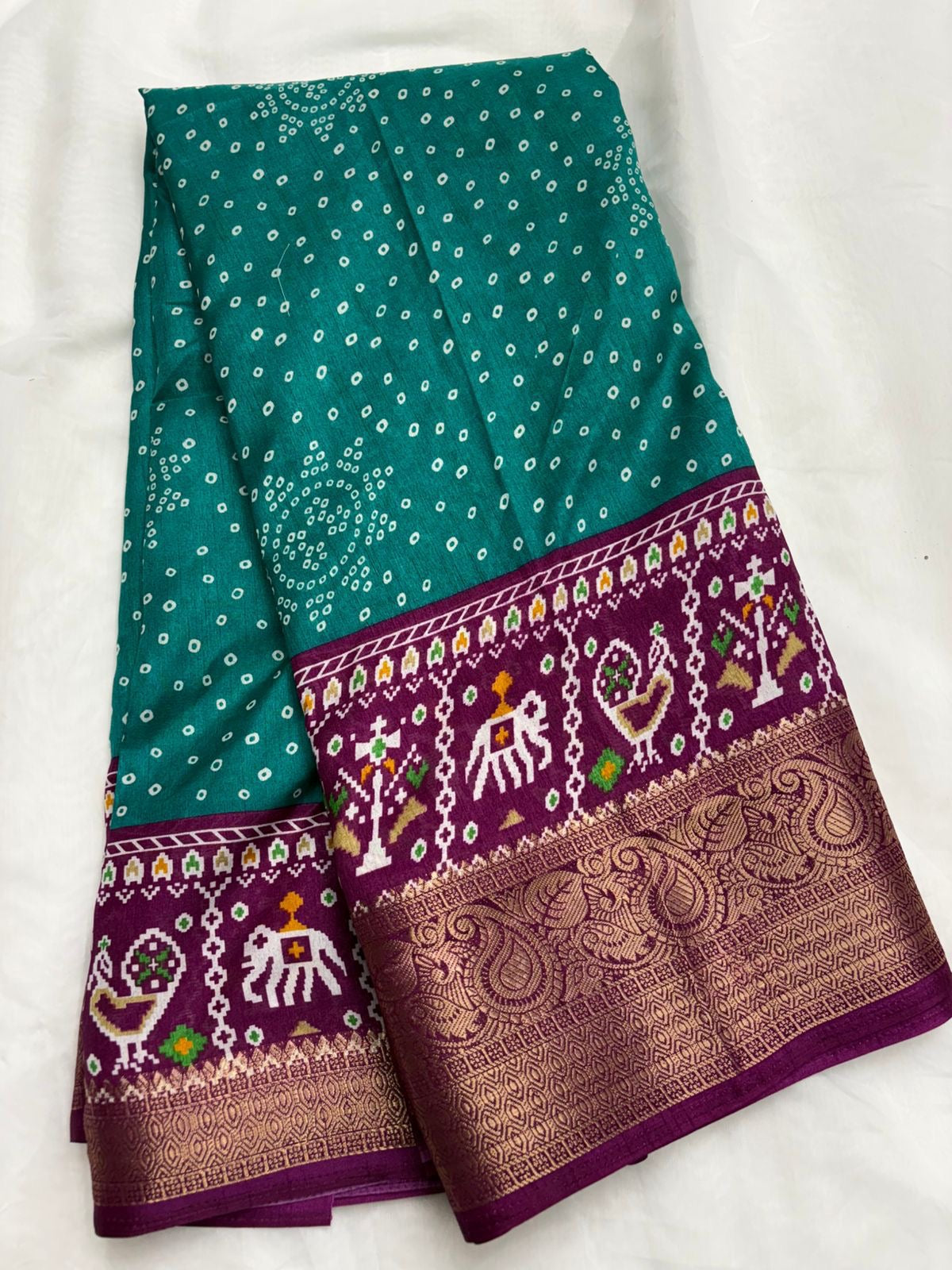 Soft dola silk saree