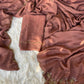 Soft crush rangoli saree with beautiful handwork on border and pallu