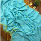 Pure and authentic mul cotton sarees with heart embroidery and scalloped border