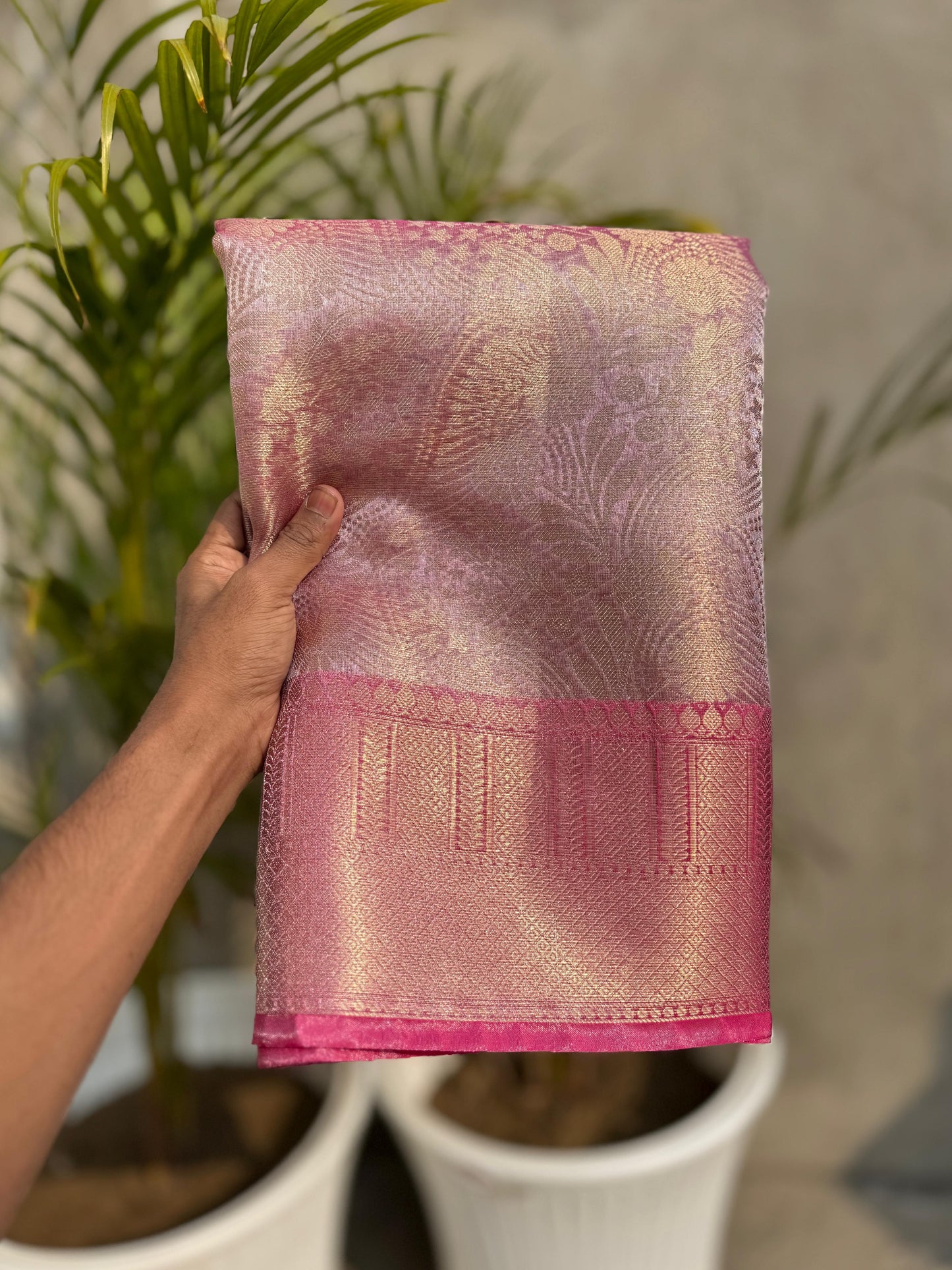 Semi banarasi tissue saree