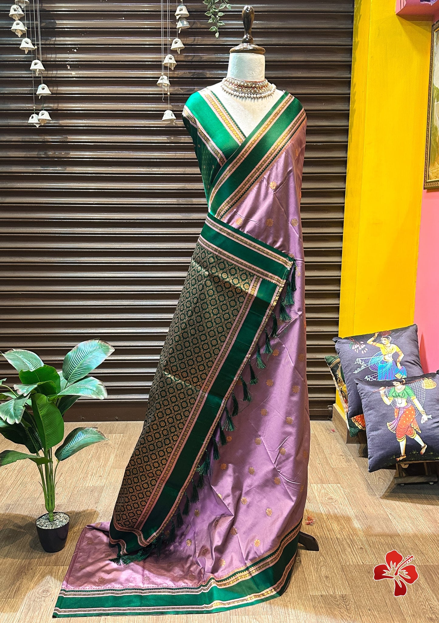 Premium kanchi semi silk saree