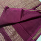 Pure khaddi handloom crepe chiffon antique brocade saree