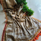 Mul tissue saree with lace border - 5
