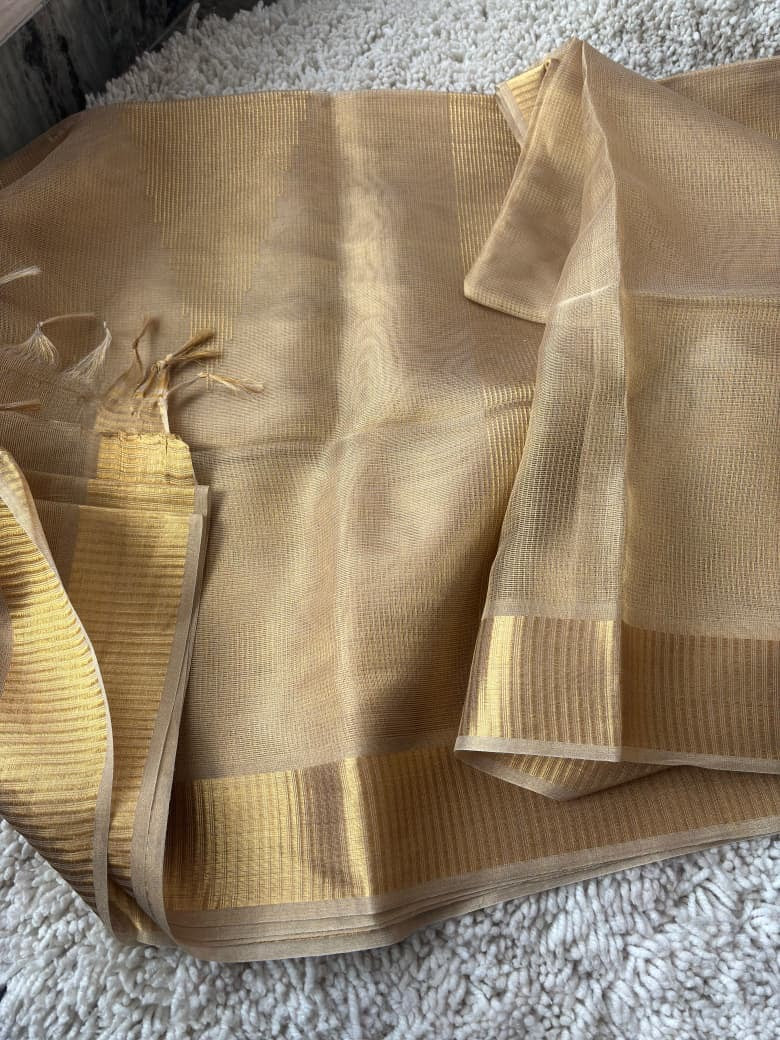 Pure tissue tussar silk saree