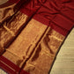 Pure Maheshwari silk cotton saree - small border zari stripes