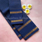 Premium pure sungudi cotton saree with checks and double rudraksham border