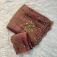 Soft two tone tissue silk with sequins and gotta patti work