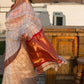 Beautiful pure Maheshwari silk cotton saree - white red checks