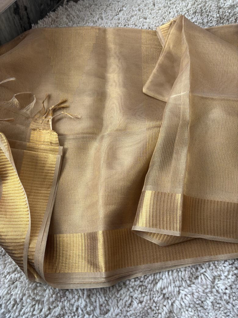 Pure tissue tussar silk saree