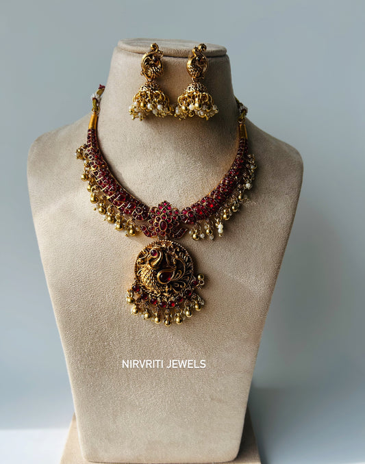 Mayuri Red kemp necklace!