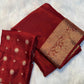Soft viscous crepe silk saree