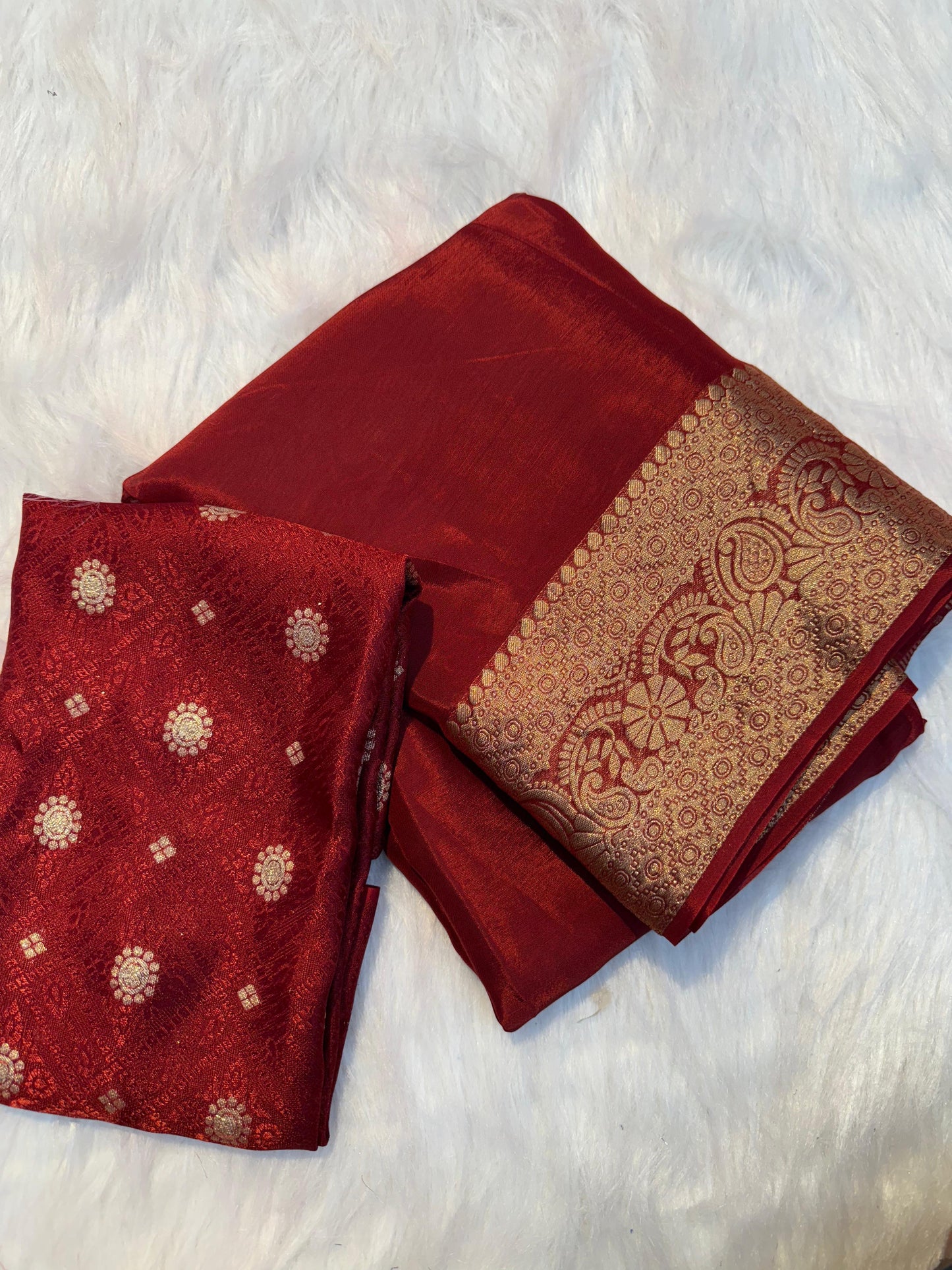 Soft viscous crepe silk saree