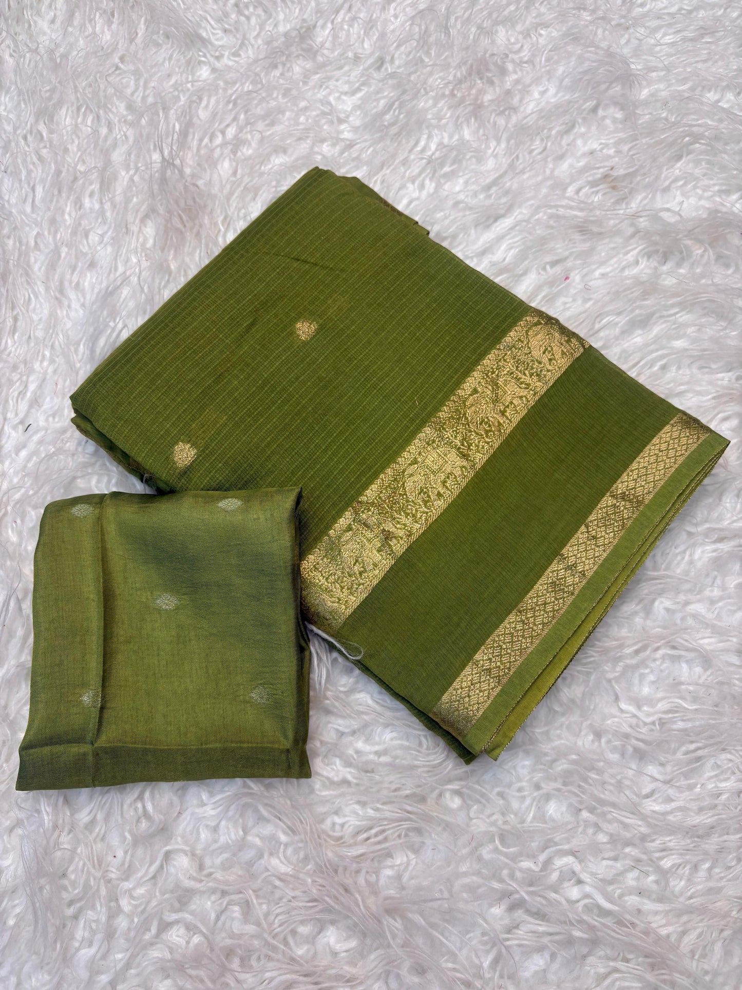 Beautiful viscose kota saree with dual jacquard border