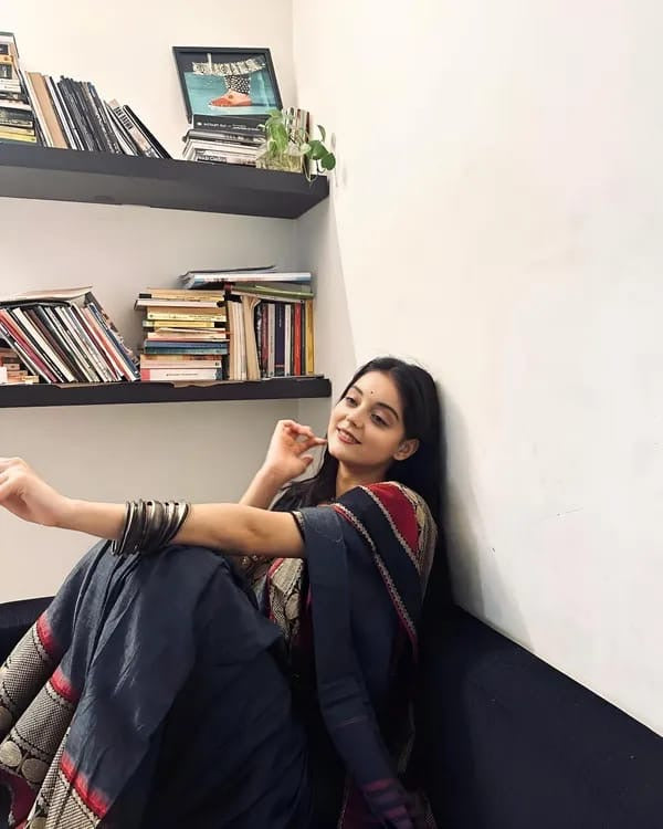 Anaswara inspired grey narayanpet cotton saree - big border